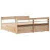 Solid Pine Bed Frame 200x200 cm - Stylish & Functional