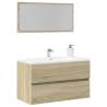  Bathroom Cabinet with Mirror Sonoma Oak 80x38.5x45 cm Colour sonoma oak Number of 1 Number of Pieces 