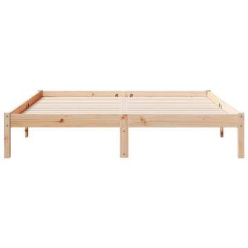 Extra Long Solid Wood Bed Frame 160x210 cm - HipoMarket