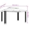 Gazebo with Double Roof Cream 3.94x2.96m - Hipomarket