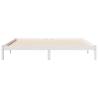 Extra Long White Bed Frame - Solid Pine 180x210 cm | HiPo Market