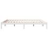 Extra Long White Bed Frame - Solid Pine 180x210 cm | HiPo Market