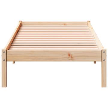 Extra Long Solid Wood Bed Frame 100x220 cm - HipoMarket