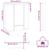 Foldable Trade Show Counter - 90x48x93 cm Engineered Wood