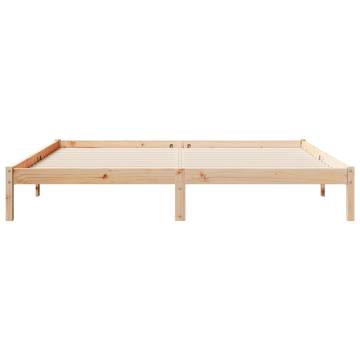 Extra Long Bed Frame 200x210 cm | Solid Pinewood Frame