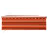 Manual Retractable Awning 4.5x3m - Orange & Brown