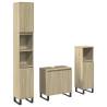 3 Piece Bathroom Furniture Set - Sonoma Oak Engineered Wood