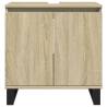 3 Piece Bathroom Furniture Set - Sonoma Oak Engineered Wood