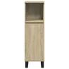 3 Piece Bathroom Furniture Set - Sonoma Oak Engineered Wood