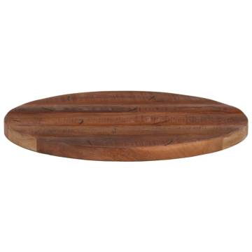 Round Solid Wood Table Top Ø 40 cm - Reclaimed Elegance