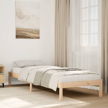 Extra Long Solid Pine Bed Frame | 80x220 cm | Hipomarket