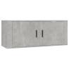 8 Piece TV Cabinet Set in Concrete Grey - Stylish Storage