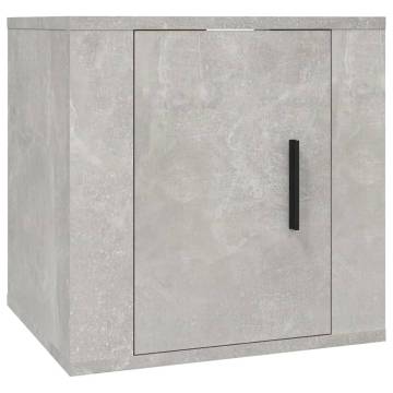 8 Piece TV Cabinet Set in Concrete Grey - Stylish Storage