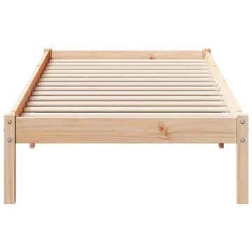 Extra Long Pine Bed Frame 80x210 cm - Durable & Stylish