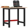  Workbench 100x(55-60)x81.5 cm Solid Wood Beech Colour natural Size 100 x (55-60) x 81.5 cm Quantity in Package 1 