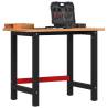  Workbench 100x(55-60)x81.5 cm Solid Wood Beech Colour dark brown Size 100 x (55-60) x 81.5 cm Quantity in Package 1 