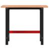 Solid Beech Workbench 100x(55-60)x81.5 cm - Durable & Versatile