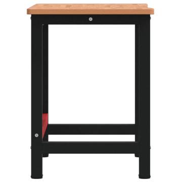 Solid Beech Workbench 100x(55-60)x81.5 cm - Durable & Versatile