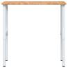 Light Brown Solid Oak Workbench 100x60cm - Durable & Adjustable