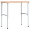 Solid Wood Beech Workbench - 100x(55-60)x(73-99.5) cm