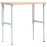 Solid Wood Beech Workbench - 100x(55-60)x(73-99.5) cm