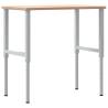 Solid Oak Workbench 100x60 cm - Durable and Adjustable