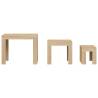 Nesting Coffee Tables Set - 3 Pcs Sonoma Oak - Hipomarket