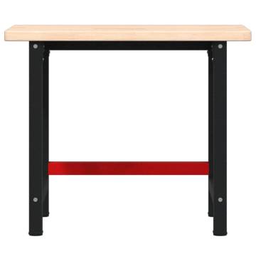 Solid Wood Oak Workbench 100x60x83 cm | Durable & Versatile