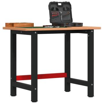 Solid Wood Beech Workbench 100x60 cm - Durable & Versatile