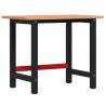 Solid Wood Beech Workbench 100x60 cm - Durable & Versatile