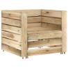 2 Piece Garden Pallet Lounge Set - Durable Impregnated Pinewood