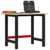 Solid Wood Beech Workbench 100x60x81.5 cm - Durable & Versatile