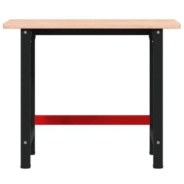 Solid Wood Beech Workbench 100x60x81.5 cm - Durable & Versatile