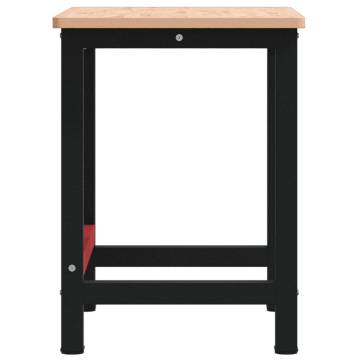 Solid Wood Beech Workbench 100x60x81.5 cm - Durable & Versatile