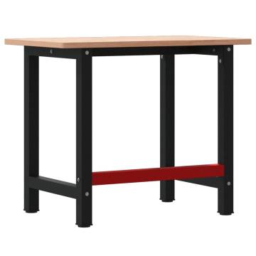 Solid Wood Beech Workbench 100x60x81.5 cm - Durable & Versatile