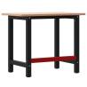 Solid Wood Beech Workbench 100x60x81.5 cm - Durable & Versatile