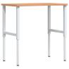 Solid Wood Beech Workbench 100x(55-60)x(71.5-98) cm - Durable & Versat