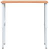 Solid Wood Beech Workbench 100x(55-60)x(71.5-98) cm - Durable & Versat