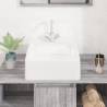 Elegant White Ceramic Square Wash Basin - 37x37 cm