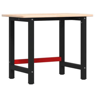 Solid Wood Oak Workbench 100x60x81.5 cm - Durable & Versatile