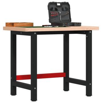 Solid Wood Beech Workbench 100x60 cm - Durable & Versatile