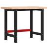 Solid Wood Beech Workbench 100x60 cm - Durable & Versatile