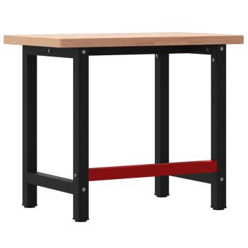 Solid Wood Beech Workbench 100x60 cm - Durable & Versatile