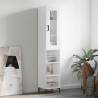 Highboard High Gloss White 34.5x34x180 cm Engineered Wood Colour high gloss white Quantity in Package 1 Model 3 shelves 