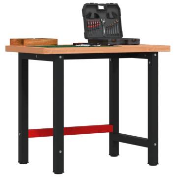 Workbench 100x60 cm Solid Wood Beech - Durable & Versatile