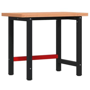 Workbench 100x60 cm Solid Wood Beech - Durable & Versatile