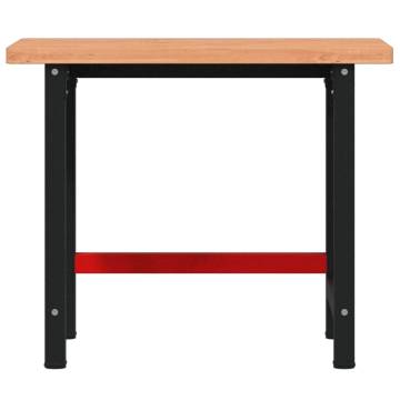 Workbench 100x60 cm Solid Wood Beech - Durable & Versatile