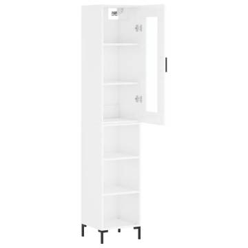 Highboard High Gloss White - Stylish Storage Solution | Hipomarket