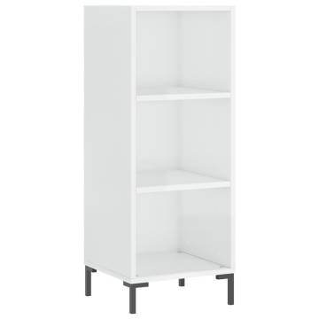 Highboard High Gloss White - Stylish Storage Solution | Hipomarket