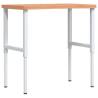 Solid Wood Beech Workbench - Durable & Adjustable 100x(55-60)cm